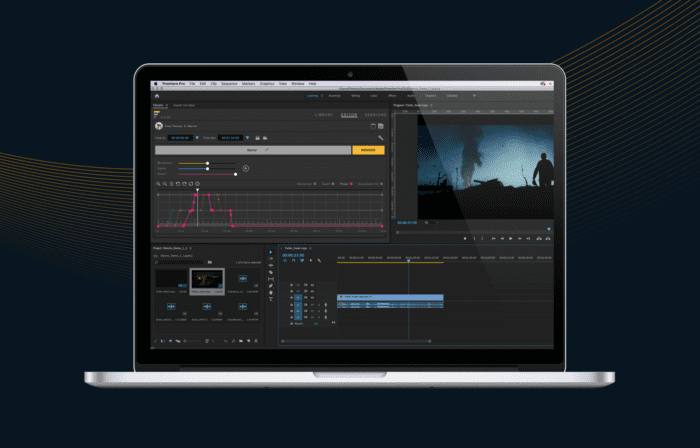 Filmstro as part of a video editing NLE such as Premiere Pro
